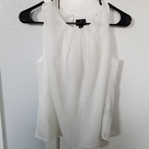 Worthington White Tank Top Blouse, Size Small